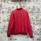 1980s Red Cotton Zip Up Fishing Bomber Jacket