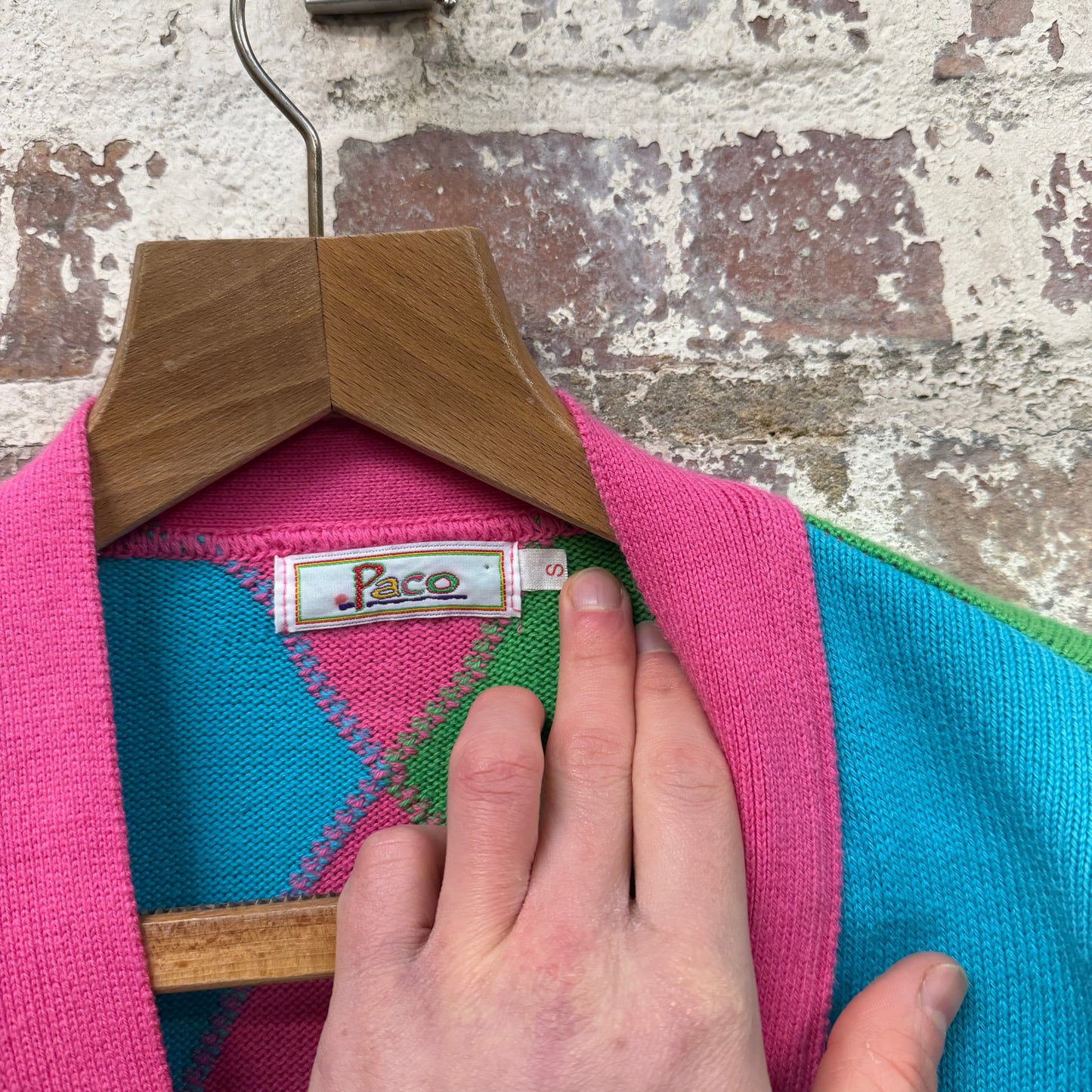 1990s Multicoloured Paco Cardigan Knitted Jumper
