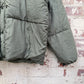 1980s Green Cotton Italian Military Puffer Jacket