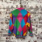 1990s Multicoloured Paco Cardigan Knitted Jumper