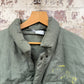 1980s Green Cotton Italian Military Puffer Jacket