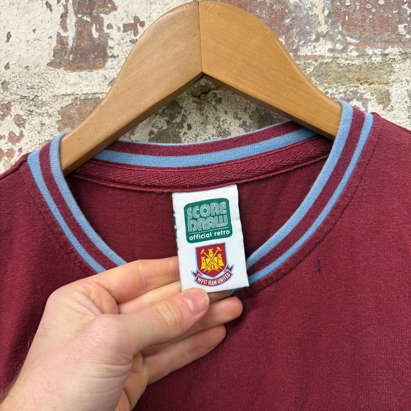 West Ham Cotton Score Draw Football Kit Shirt
