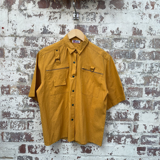 1970s Unusual Tactical Popper Button Shirt
