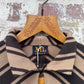 1970s Brown Striped Italian Dress
