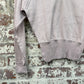 1940s 1950s Beige Knitted V-Neck Top