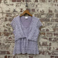 1990s Lilac Next Lace Cotton Blouse Top