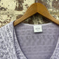 1990s Lilac Next Lace Cotton Blouse Top