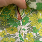 1970s Green Cotton Printed Long Dress