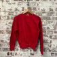 RARE 1950s 1960s Red British Single V Blank Sweatshirt