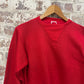 RARE 1950s 1960s Red British Single V Blank Sweatshirt
