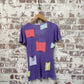 1970s Purple Punk Patched T-Shirt