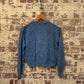 1950s Blue Wool Patterned Knitted Jumper