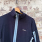 1990s Navy Reebok Zip Up Fleece Jumper