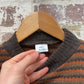 1970s Brown Striped Knitted Jumper
