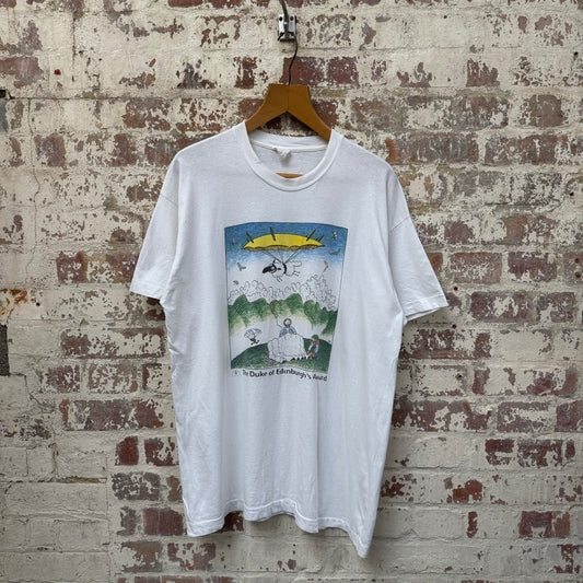 1990s White Duke Of Edinburgh Graphic T-Shirt