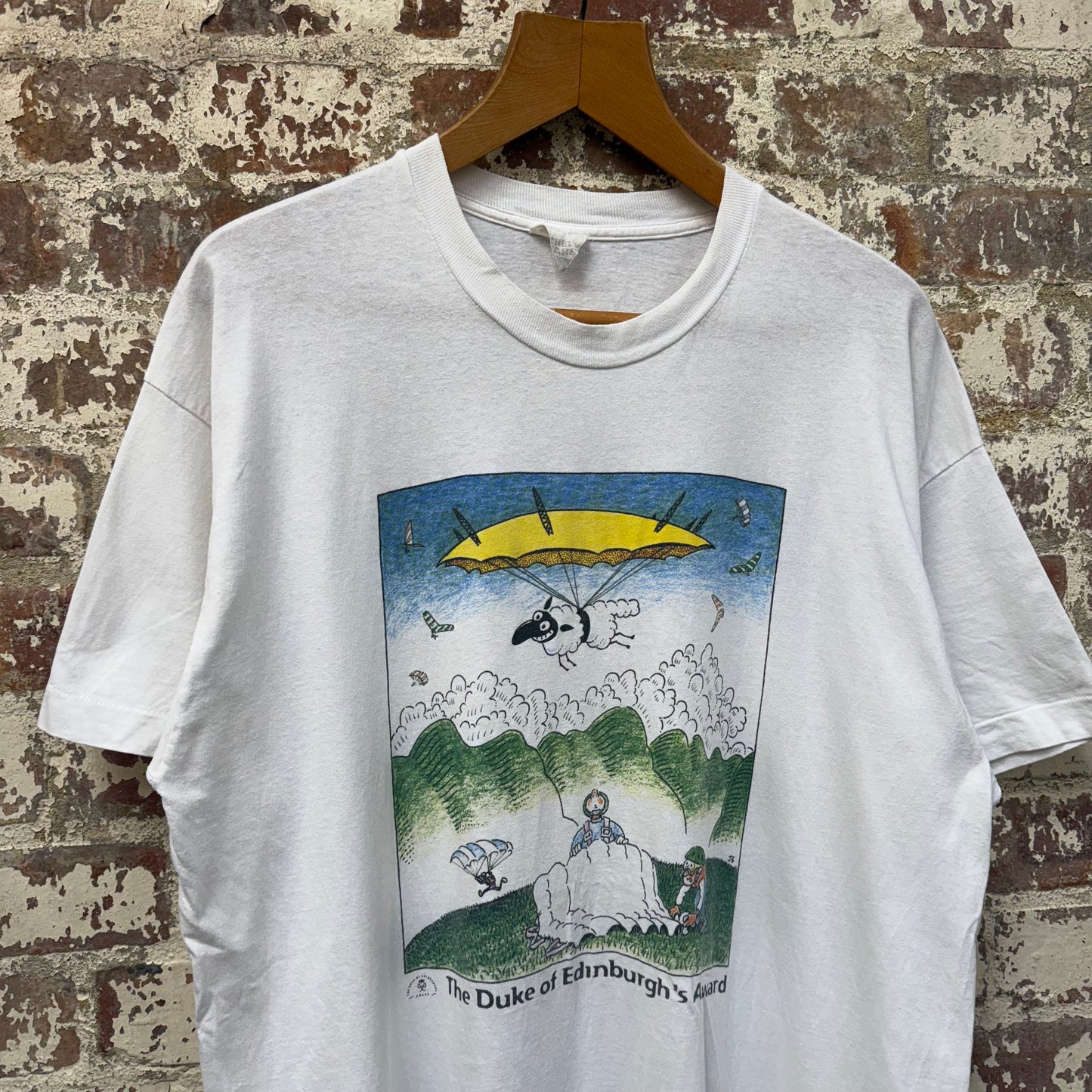 1990s White Duke Of Edinburgh Graphic T-Shirt