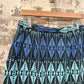 1970s Blue Aztec Skirt