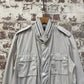 1980s Light Grey Levi's Military Style Jacket