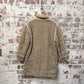 1970s Beige French Connection Padded Long Jacket