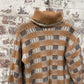 1980s Scottish Knitted Roll Neck Jumper