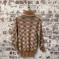 1980s Scottish Knitted Roll Neck Jumper