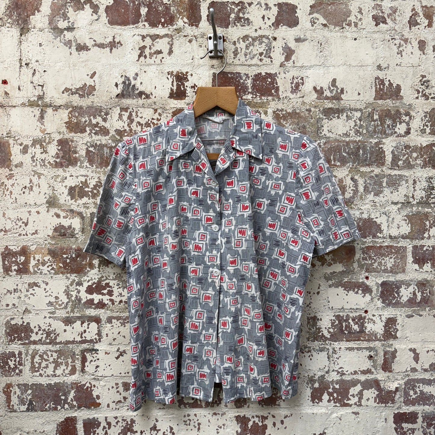 1960s British Patterned Leisure Shirt
