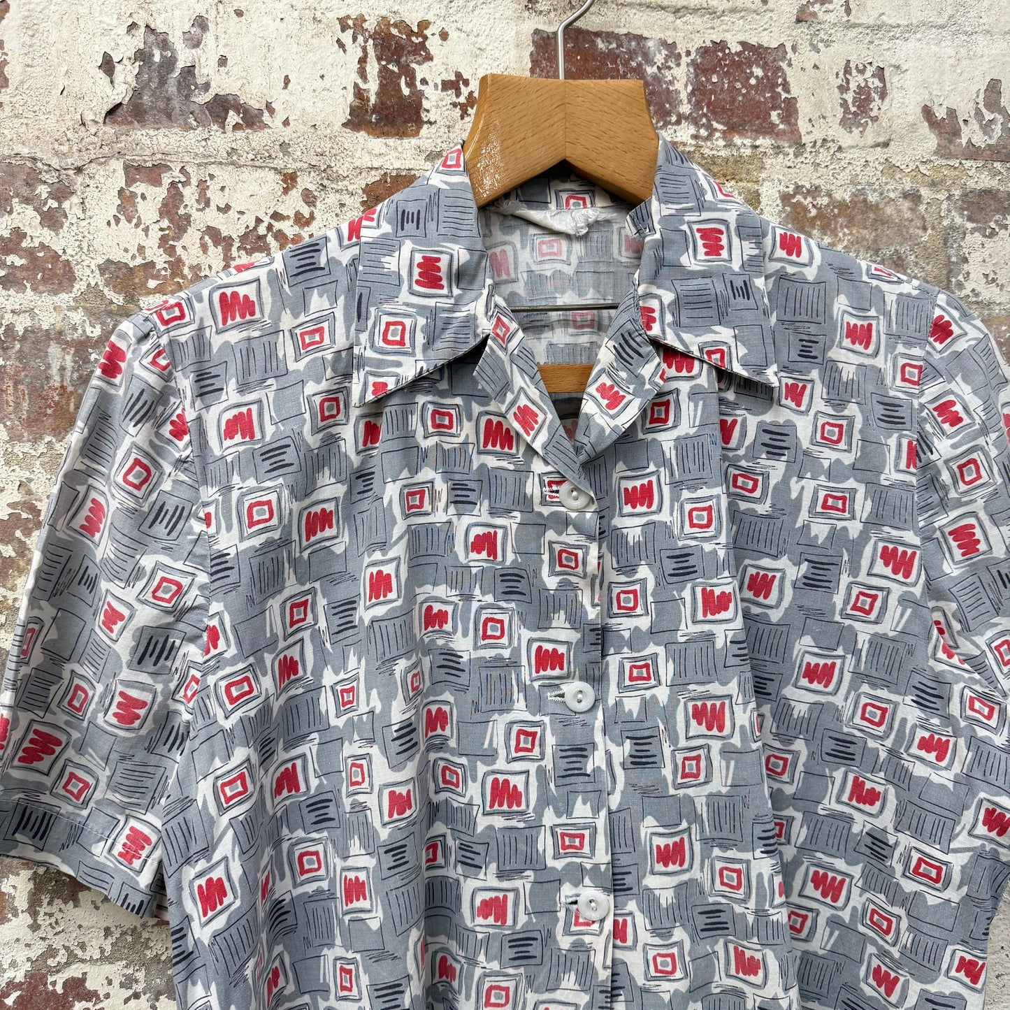 1960s British Patterned Leisure Shirt