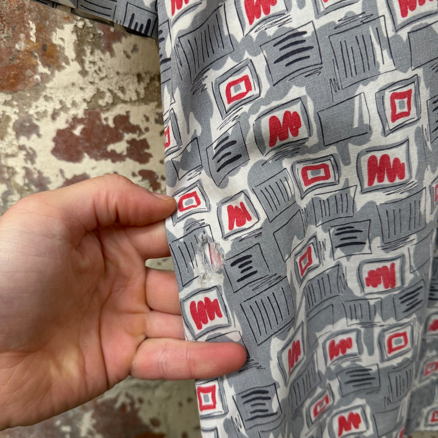 1960s British Patterned Leisure Shirt