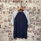 2000s Navy Kangol Raglan Graphic T-Shirt