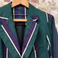 1940s Striped University Suit Blazer Jacket