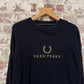 Black Fred Perry Embroidered Sweatshirt