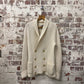 1970s Cream Knitted Double Breasted Cardigan Jumper