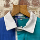 1990s Turquoise Blue Sainsburys Rugby Top