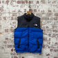 Blue and Black The North Face Puffer Gilet Jacket