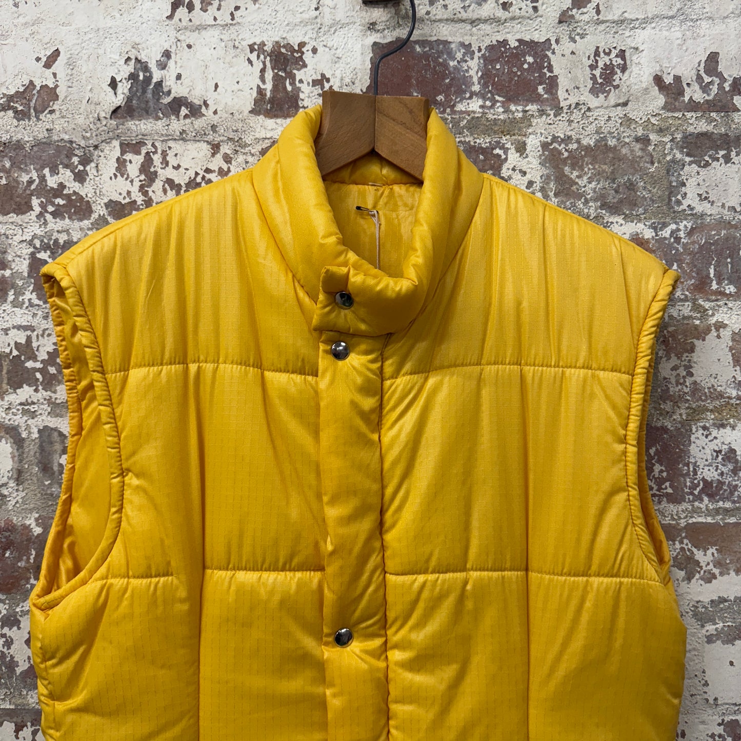 1980s Yellow Marine Yachting Gilet Jacket
