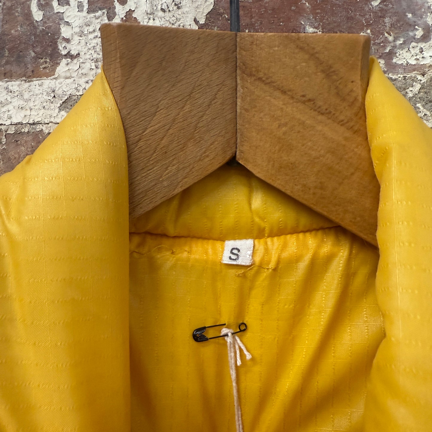1980s Yellow Marine Yachting Gilet Jacket
