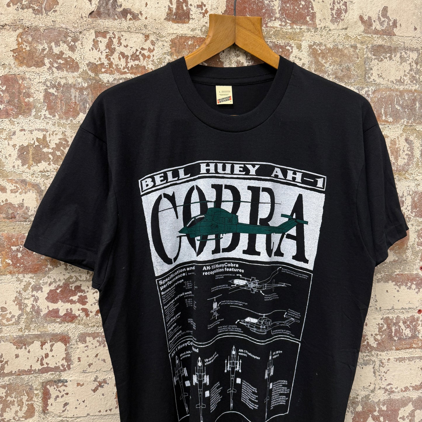 1980s Black Graphic T-Shirt