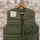 1970s Green British Padded Fishing Gilet Jacket