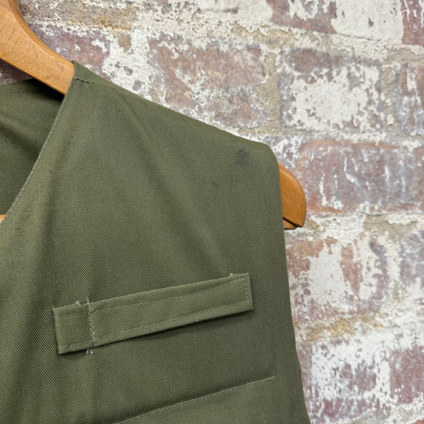 1970s Green British Padded Fishing Gilet Jacket