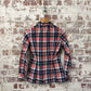 1970s Red Checkered Dagger Collar Shirt