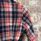 1970s Red Checkered Dagger Collar Shirt