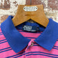 2000s Pink Striped Ralph Lauren Polo Shirt