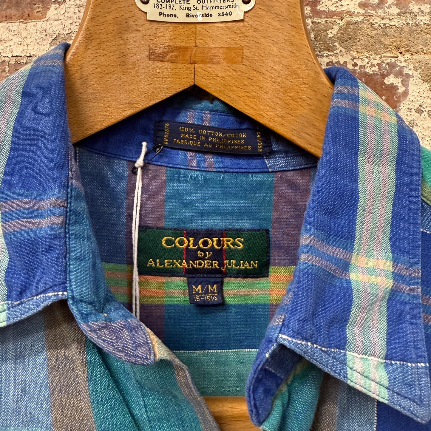 1980s Checkered Multicoloured Button Up Shirt