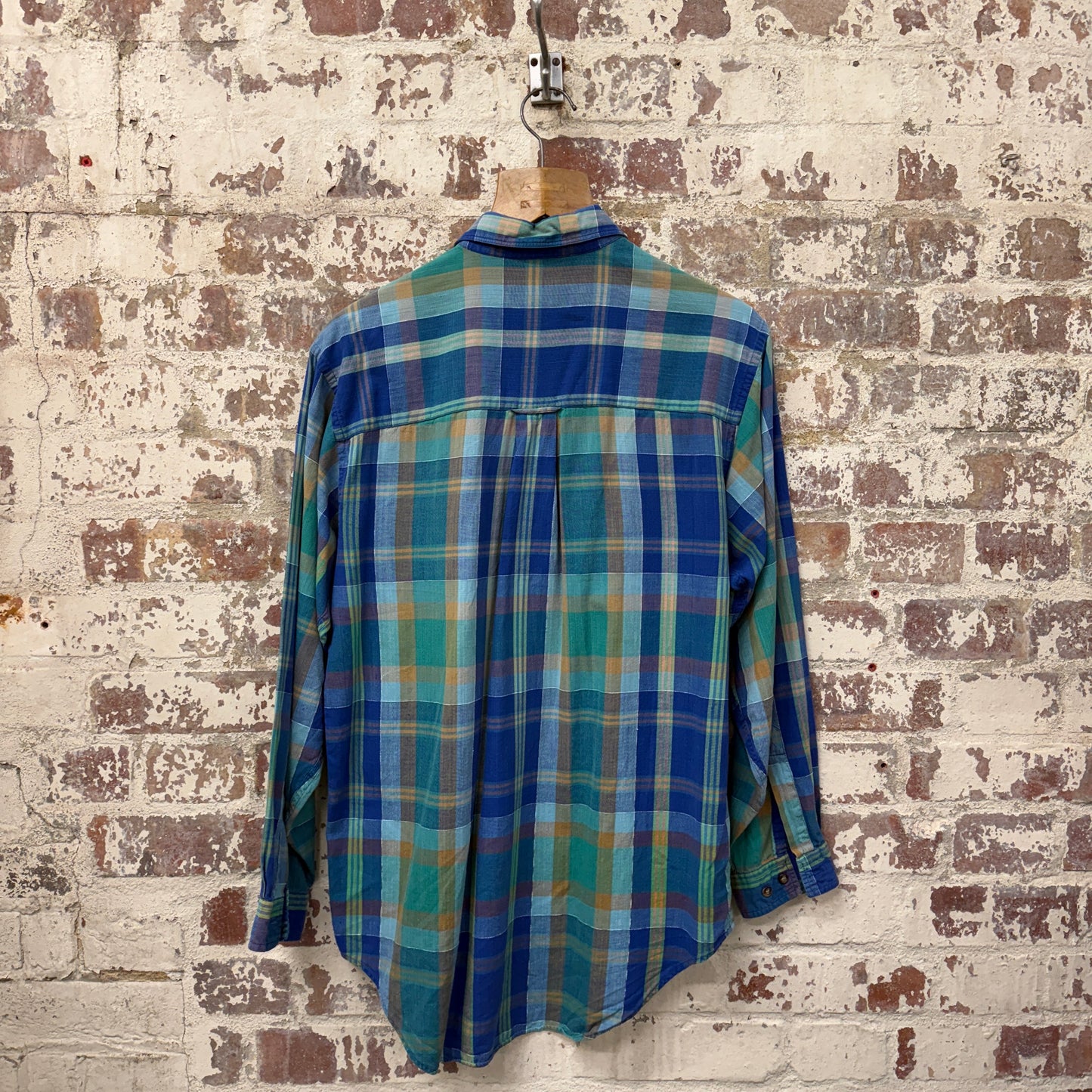 1980s Checkered Multicoloured Button Up Shirt