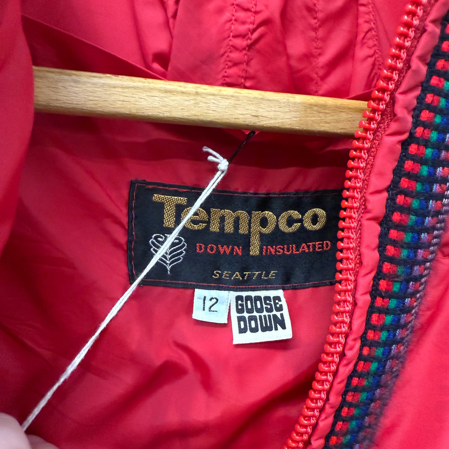 1970s Red Goose Down Ski Jacket