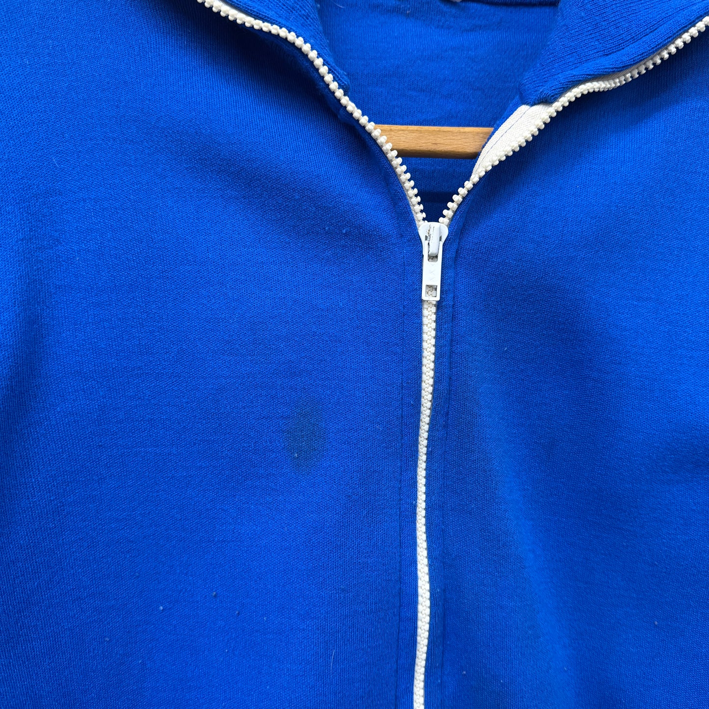 1970s Blue Knitted Track Top
