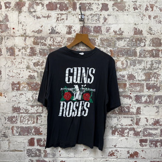 1980s Black 'Guns N Roses' Graphic Tour T-Shirt