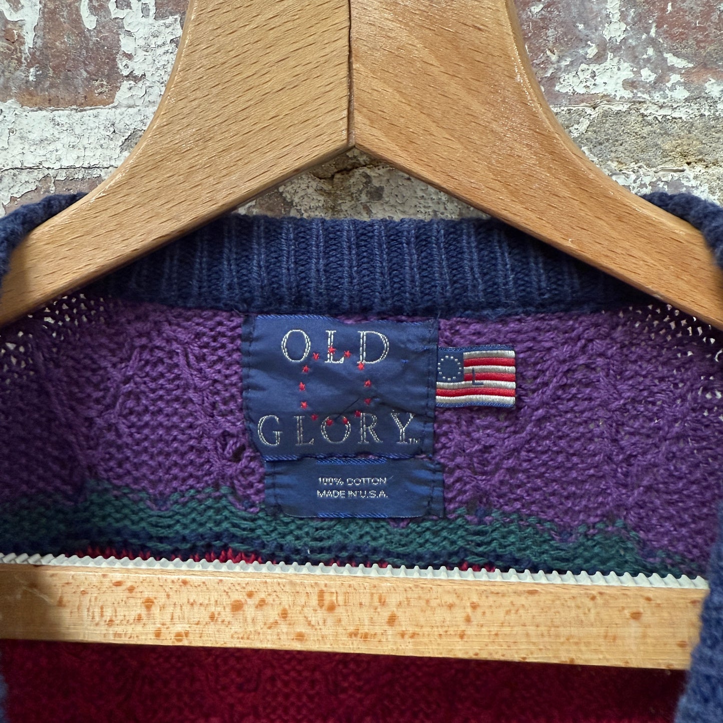 1990s Coogi Style Multicoloured Knitted Jumper