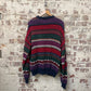 1990s Coogi Style Multicoloured Knitted Jumper
