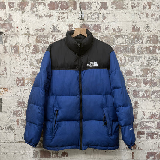 Blue and Black The North face Puffer Jacket